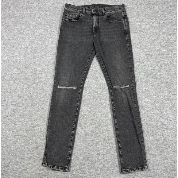 Diesel Other - Diesel Jeans Mens 32x32 Black Denim Slim D-Strukt Stretch Distressed Grunge